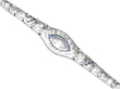 Reverse of Art Deco Platinum Diamond and Sapphire Bracelet
