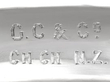 Medium Sterling Silver Tray with Handles engraving