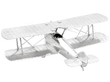 back of Antique Sterling Silver Plane Ornament