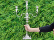 Tall Sterling Silver Candelabra Outside