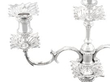 Tall Sterling Silver Candelabra close up