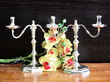 George I Style Small Vintage Silver Candelabra