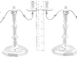 Small Vintage Silver Candelabra size