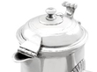 Antique Silver Side Handled Hot Chocolate Jug lid close up