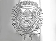 Antique Silver Side Handled Hot Chocolate Jug detail