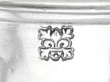detail of Antique Silver Side Handled Hot Chocolate Jug