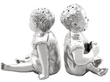 Victorian Novelty Silver Baby Salt and Pepper Shakers side