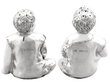 back of Victorian Novelty Silver Baby Salt and Pepper Shakers