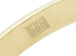 Vintage Diamond and Onyx Signet Ring in Gold hallmark