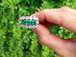 Vintage Octagonal Emerald and Diamond Ring outside