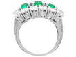 Vintage Octagonal Emerald and Diamond Ring setting