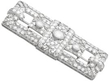 Art Deco Platinum Diamond Brooch
