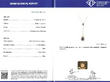 certificate Blue Sapphire and Diamond Necklace in Platinum