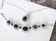 sapphire and diamonds necklaces