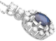 Vintage Sapphire and Diamond Cluster Pendant setting