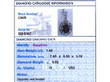 Vintage Sapphire and Diamond Cluster Pendant grading card