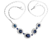 Statement Sapphire Necklace with Diamonds