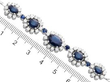 Vintage Statement Sapphire Necklace with Diamonds size