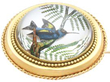 Essex Crystal and yellow Gold Bird Brooch