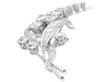 diamond floral brooch
