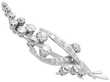 diamond white gold floral brooch