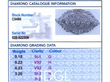 3.83 Carat Diamond Brooch in Platinum grading card