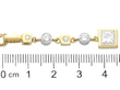Princess Cut Diamond Drop Pendant in Gold size