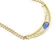 18ct Yellow Gold Sapphire and Diamond Necklace reverse