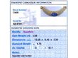 18ct Yellow Gold Sapphire and Diamond Necklace grading card