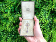 Art Nouveau Amethyst Pendant with Pearls outside