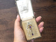 Art Nouveau Amethyst Pendant with Pearls in box