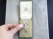 boxed Art Nouveau Amethyst Pendant with Pearls