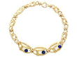Antique Gold Sapphire Bracelet closed