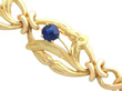 Antique Gold Sapphire Bracelet close up