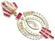 Art Deco Ruby and Diamond Earring reverse