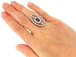 Sapphire Cocktail Ring wearing