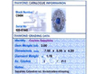 Sugarloaf Cut Sapphire Cocktail Ring grading card