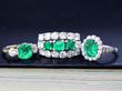 emerald and diamond rings