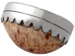 Antique Cowrie Vinaigrette with Silver