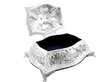Open Victorian Jewellery Casket in Sterling Silver
