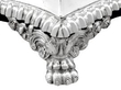 Foot of Victorian Jewellery Casket in Sterling Silver