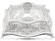 Victorian Jewellery Casket in Sterling Silver with Ruler