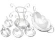 Antique Silver George V Epergne Centrepiece pieces