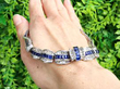Luxury Sapphire Necklace with Diamonds outside