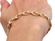 Antique Opal Bracelet in Gold being worn