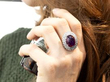 Amethyst Ring on Hand
