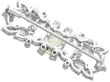 Antique Yellow Sapphire Brooch with Diamonds reverse