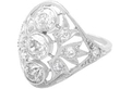 Delicate Art Deco Diamond Ring in platinum