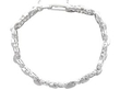 Luxury Platinum Diamond Bracelet closed