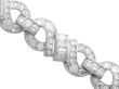 Luxury Platinum Diamond Bracelet detail
